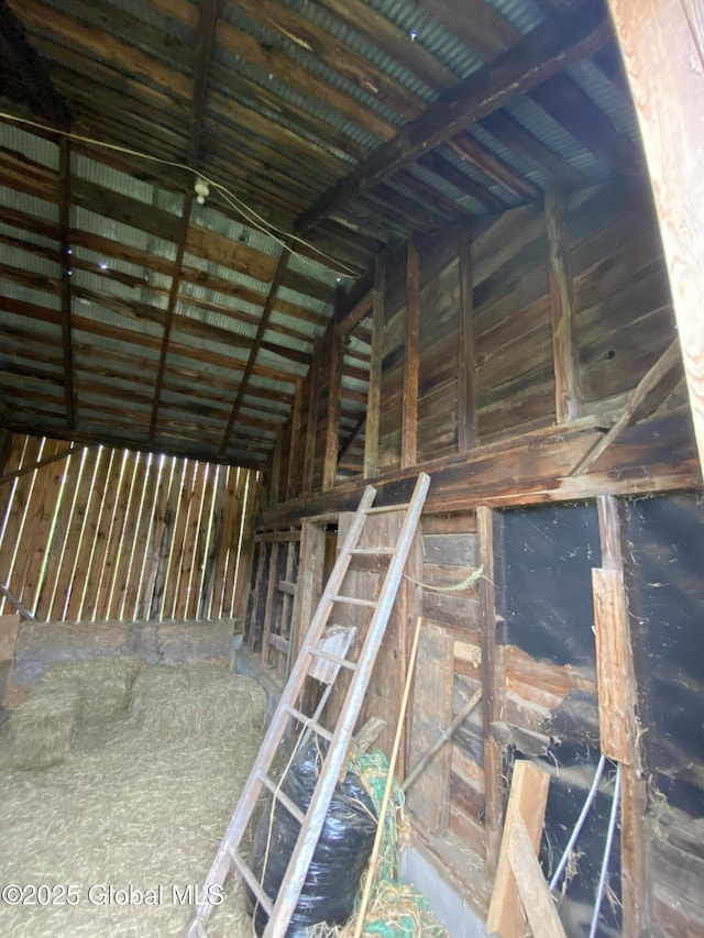 162 Garnet Lake Rd, Thurman, NY 12885 - miscellaneous room with vaulted ceiling