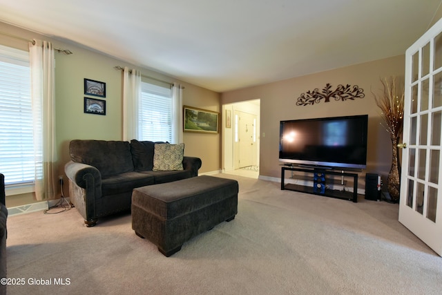 110 Old Coach Rd, Clifton Park, NY 12065 - carpeted living area featuring baseboards