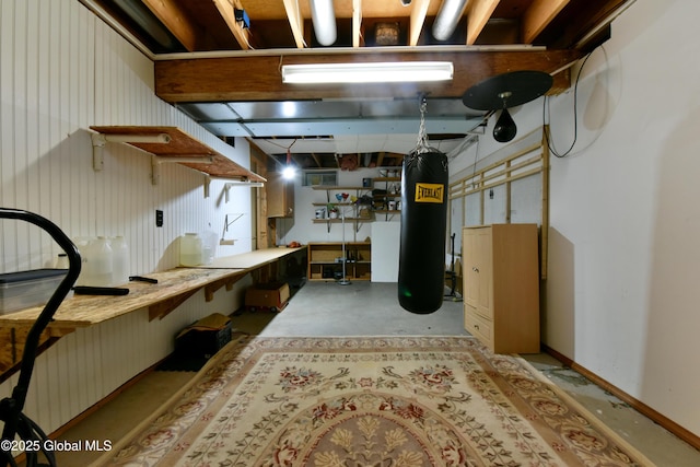 110 Old Coach Rd, Clifton Park, NY 12065 - basement with a workshop area