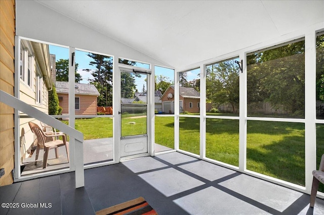 1324 Keyes Ave, Schenectady, NY 12309 - unfurnished sunroom with vaulted ceiling and healthy amount of natural light