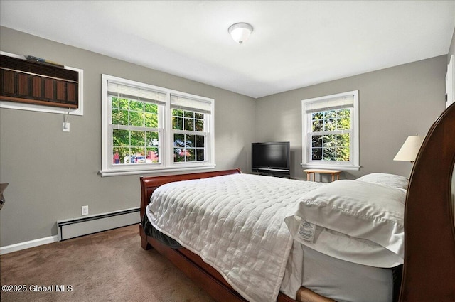 1324 Keyes Ave, Schenectady, NY 12309 - bedroom featuring baseboard heating and carpet