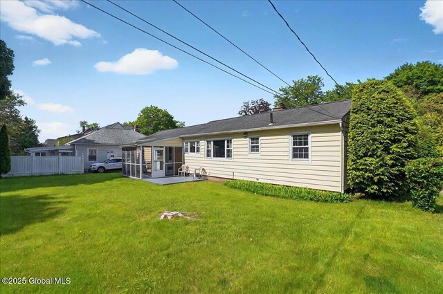 1324 Keyes Ave, Schenectady, NY 12309 - rear view of property featuring a sunroom and a patio area