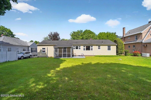 1324 Keyes Ave, Schenectady, NY 12309 - back of property featuring a sunroom and a yard