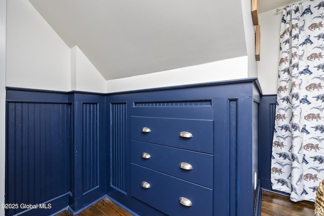 91 Gorman Rd, Menands, NY 12204 - detailed view of wood finished floors, wainscoting, and a decorative wall