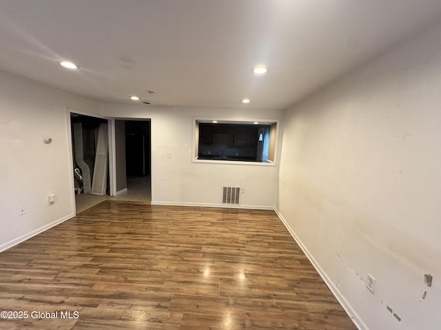 54 Sargent St, Cohoes, NY 12047 - spare room with recessed lighting, wood finished floors, and baseboards