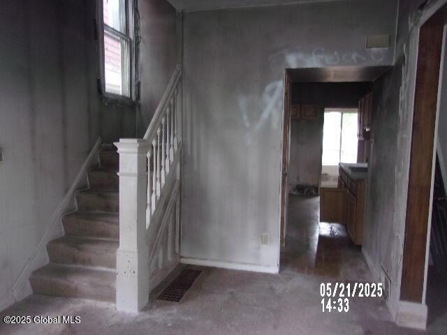 1745 Becker St, Schenectady, NY 12304 - stairs featuring concrete floors