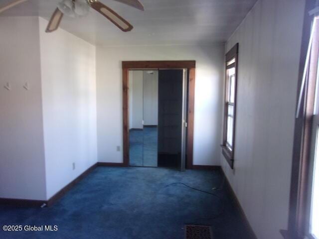 1745 Becker St, Schenectady, NY 12304 - unfurnished room with a ceiling fan, carpet flooring, and baseboards