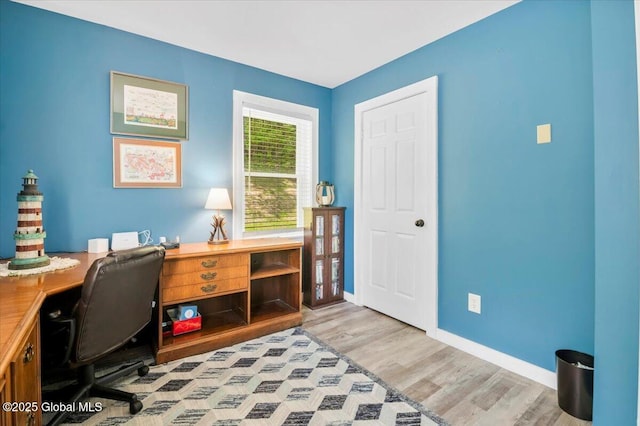 113 New Vermont Rd, Bolton, NY 12814 - office with light wood finished floors and baseboards