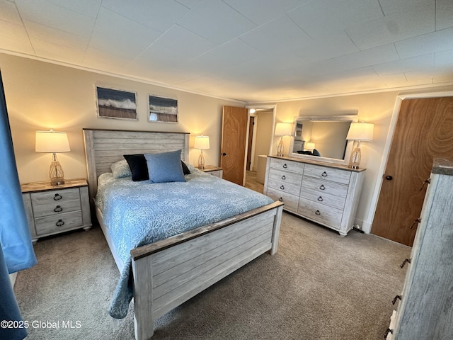 134 Moyer St, Canajoharie, NY 13317 - carpeted bedroom featuring crown molding