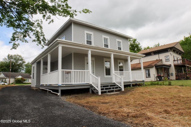 27 Major Dickinson Ave, Stillwater, NY 12170 - farmhouse with covered porch