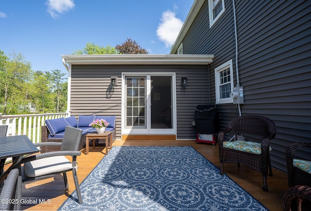 95 Jordan Blvd, Bethlehem, NY 12054 - wooden terrace with an outdoor hangout area