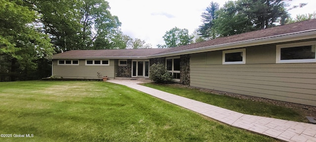 22 E Rd, Brunswick, NY 12180 - view of front of home with a front lawn and stone siding