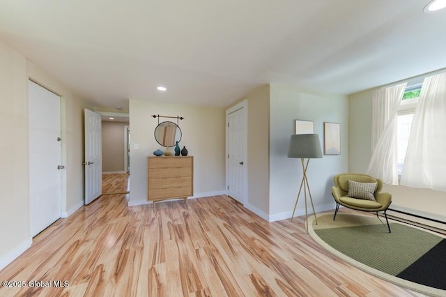 3956 Rte 9 W, Saugerties, NY 12477 - unfurnished room with light wood-style floors, baseboards, recessed lighting, and baseboard heating