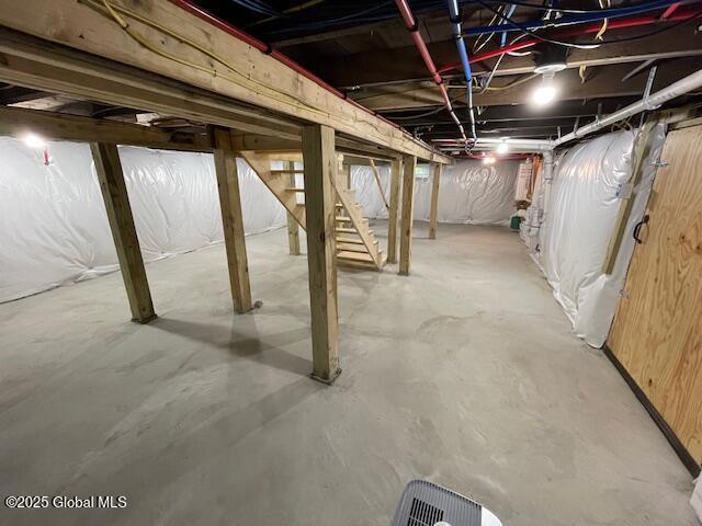 3916 State Highway 2, Brunswick, NY 12180 - unfinished below grade area featuring stairs