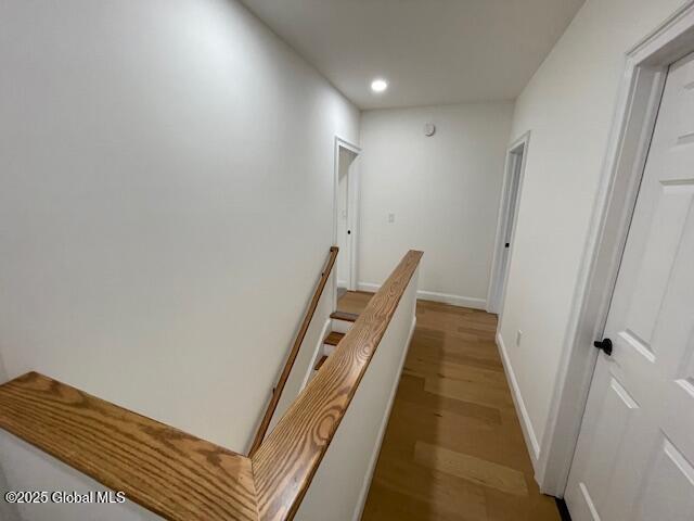 3916 State Highway 2, Brunswick, NY 12180 - hall featuring light wood-type flooring, recessed lighting, and baseboards