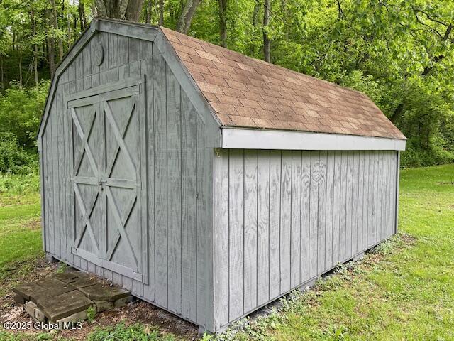 3916 State Highway 2, Brunswick, NY 12180 - view of shed featuring a forest view