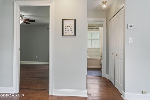 11 Thatcher Dr, Altamont, NY 12009 - corridor with dark wood-type flooring