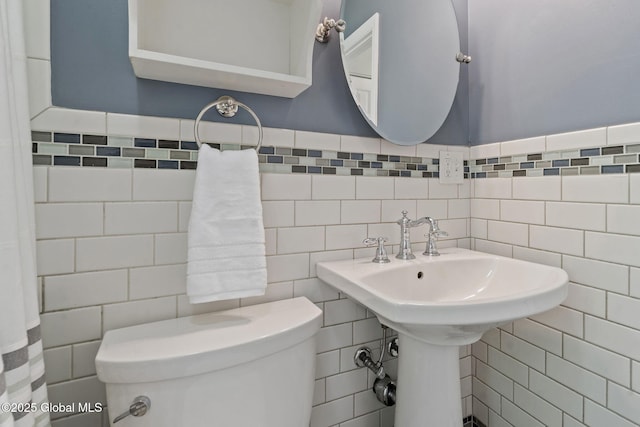 11 Thatcher Dr, Altamont, NY 12009 - bathroom with tile walls