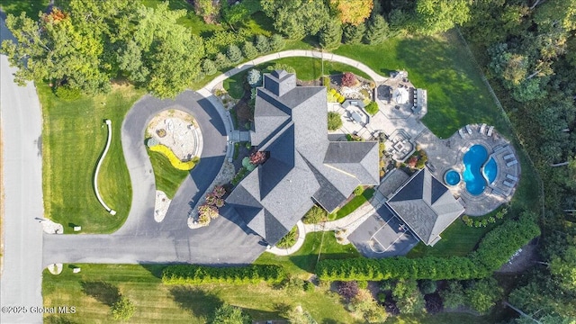 18 Rose Ter, Wilton, NY 12866 - aerial overview of property's location with a pool