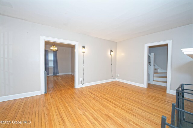 1013 Washington Ave, Albany, NY 12206 - unfurnished room with light wood-style flooring and baseboards