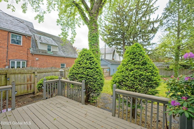 1013 Washington Ave, Albany, NY 12206 - wooden deck with a fenced backyard