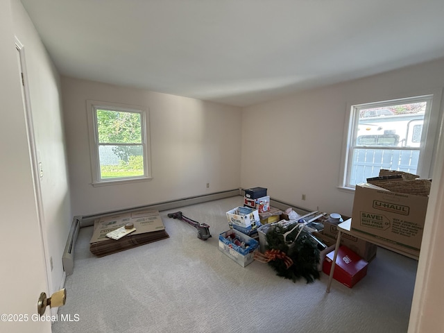 12 Graves St, Glens Falls, NY 12801 - unfurnished bedroom featuring carpet floors and baseboard heating