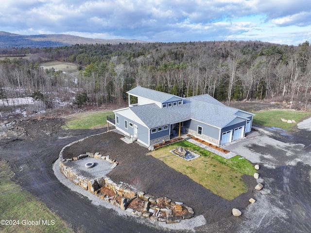 74 Dick Hyatt Ln, Whitehall, NY 12887 - aerial view of property and surrounding area with a forest