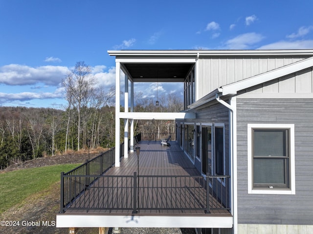 74 Dick Hyatt Ln, Whitehall, NY 12887 - view of wooden terrace