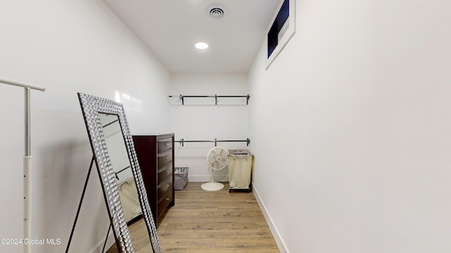 74 Dick Hyatt Ln, Whitehall, NY 12887 - hall with baseboards, light wood finished floors, and recessed lighting