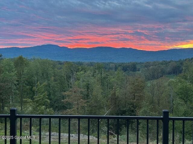 74 Dick Hyatt Ln, Whitehall, NY 12887 - view of mountain background featuring a heavily wooded area