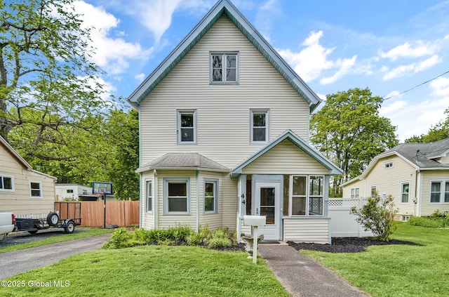 44 Hudson Ave, Bethlehem, NY 12054 - view of front of house with a sunroom