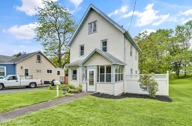 44 Hudson Ave, Bethlehem, NY 12054 - view of front of home with a sunroom