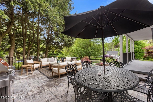 1335 Stanley Ln, Niskayuna, NY 12309 - view of patio / terrace featuring an outdoor hangout area, grilling area, and outdoor dining area