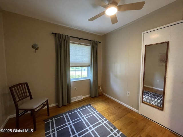 17 Sylvan Ln, Clifton Park, NY 12065 - unfurnished room featuring wood finished floors, a ceiling fan, and baseboards