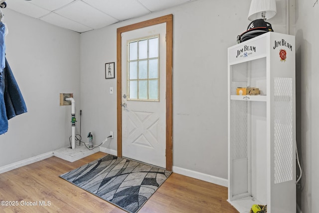 13 Willow Ln, Halfmoon, NY 12118 - foyer with wood finished floors and a paneled ceiling