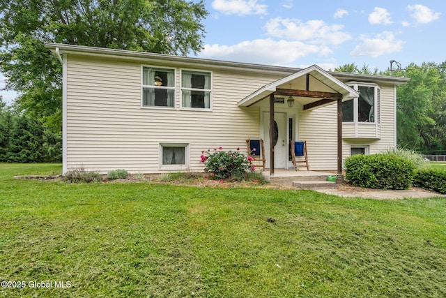 13 Willow Ln, Halfmoon, NY 12118 - tri-level home featuring a front lawn