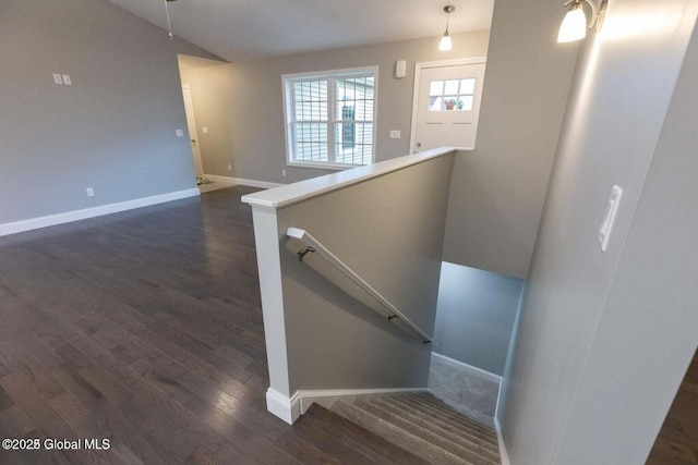 30 W St, Hudson Falls, NY 12839 - stairs featuring wood finished floors and baseboards