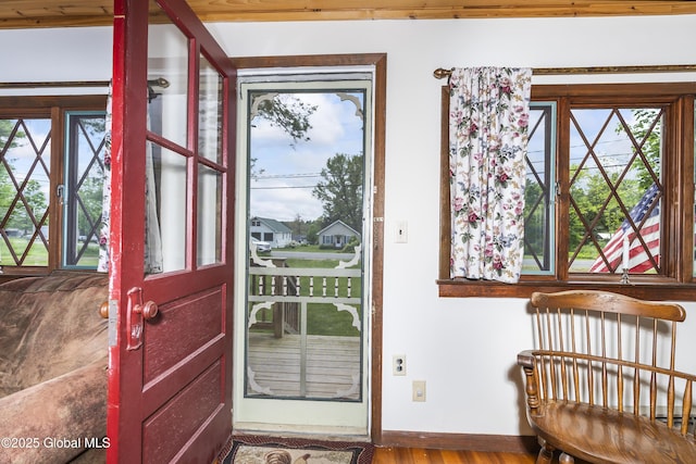 5882 Lake Rd, Galway, NY 12074 - entrance foyer featuring healthy amount of natural light, baseboards, and wood finished floors