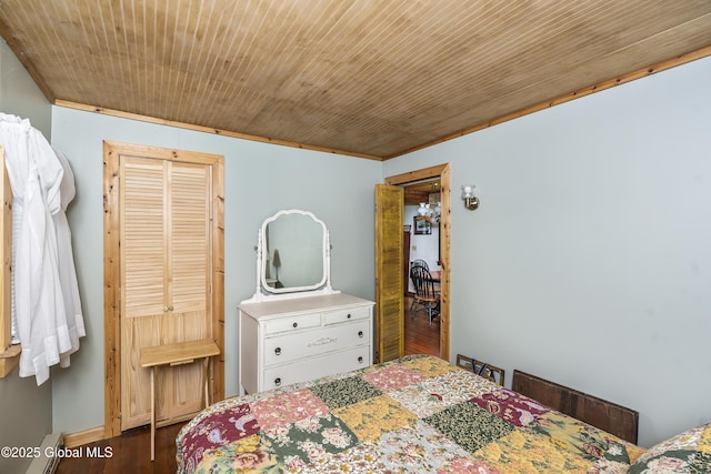 5882 Lake Rd, Galway, NY 12074 - bedroom featuring dark wood-type flooring