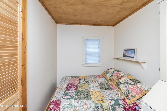 5882 Lake Rd, Galway, NY 12074 - bedroom featuring wooden ceiling and ornamental molding