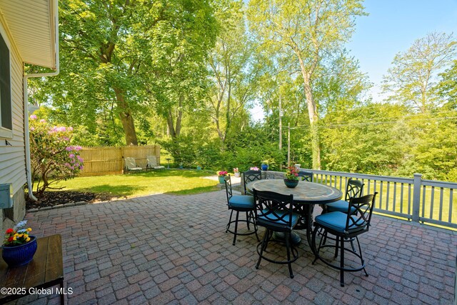 9 S Maple Ln, Colonie, NY 12211 - view of patio featuring outdoor dining area