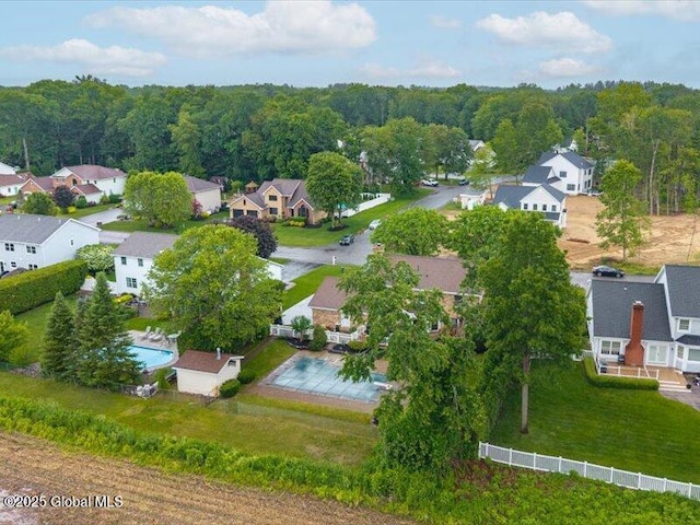 3077 New Williamsburg Dr, Guilderland, NY 12303 - aerial view of residential area with a heavily wooded area