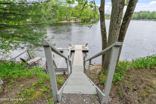 858 E River Dr, Lake Luzerne, NY 12846 - dock area featuring a water view