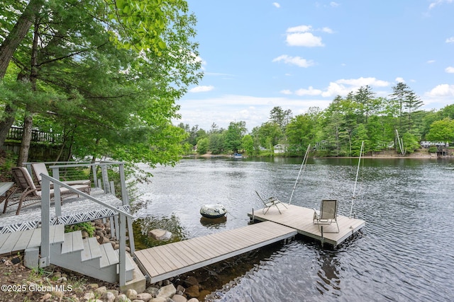 858 E River Dr, Lake Luzerne, NY 12846 - dock area featuring a water view