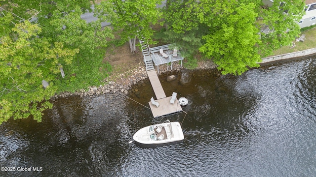858 E River Dr, Lake Luzerne, NY 12846 - dock with a water view