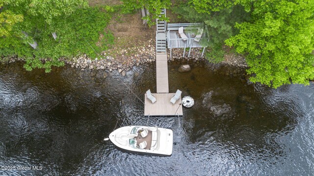858 E River Dr, Lake Luzerne, NY 12846 - dock area with a water view