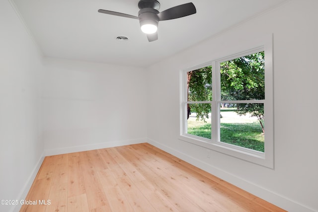 106 E Berkley Sq, Glenville, NY 12302 - unfurnished room featuring healthy amount of natural light, light wood-style floors, and a ceiling fan
