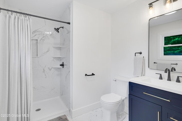 106 E Berkley Sq, Glenville, NY 12302 - bathroom with marble finish flooring, vanity, and a marble finish shower