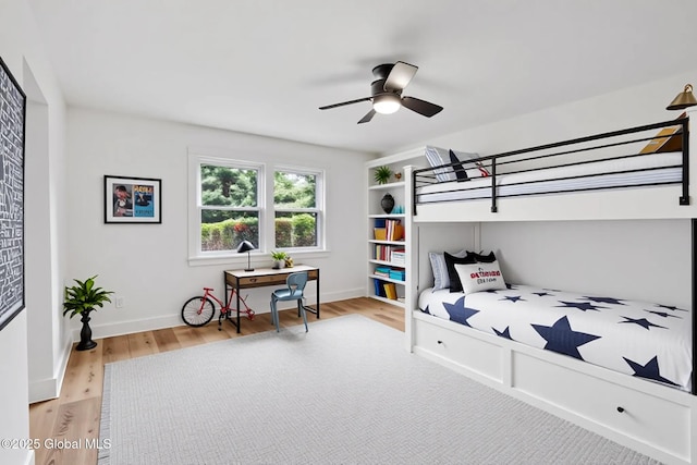 106 E Berkley Sq, Glenville, NY 12302 - bedroom featuring light wood-style flooring and ceiling fan