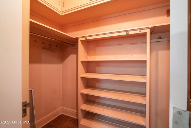 2125 Rosendale Rd, Niskayuna, NY 12309 - spacious closet with dark wood finished floors